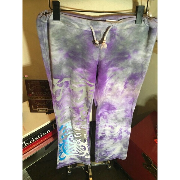he People of the Labyrinths Tie Dye Purple Sweatpants - Picture 2 of 12